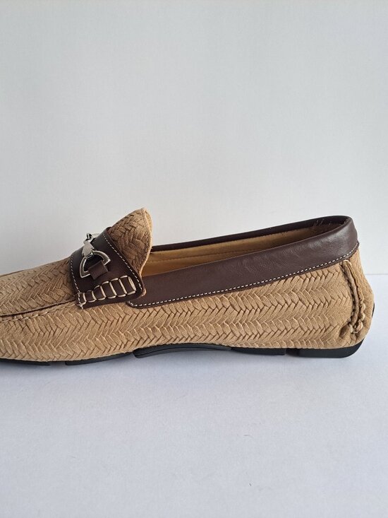 NEW Montemario Brown Suede Leather Slip on Loafers Moccasin main image 13